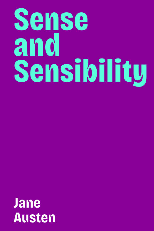 Cover of Sense and Sensibility
