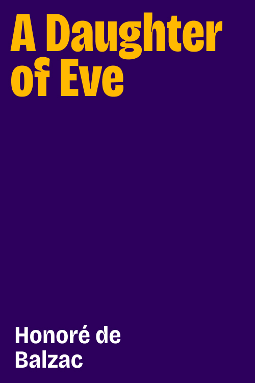 Cover of A Daughter of Eve