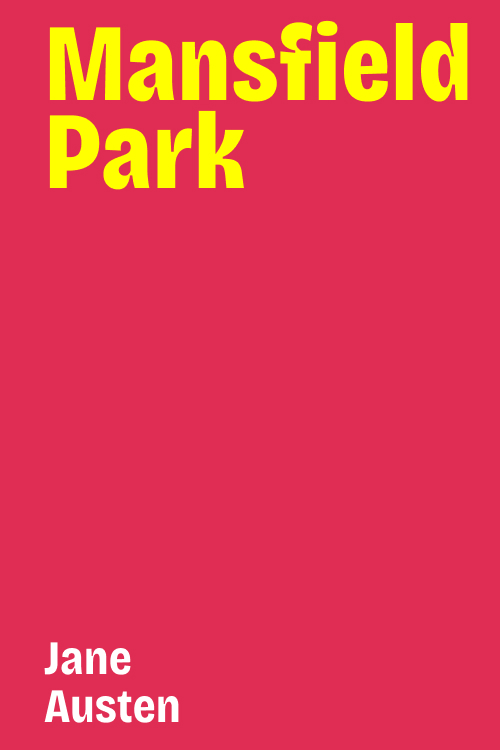 Cover of Mansfield Park