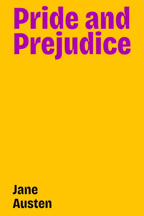 Cover of Pride and Prejudice